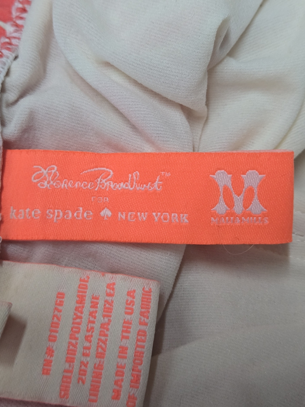 Florence Broadhurst for Kate Spade Cockatoo Print Swimsuit in Coral Size 4 - Picture 5 of 7